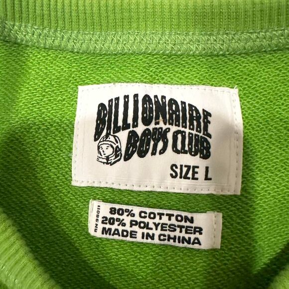 Green Grinch Christmas Vibe Billionaire Boys Club crewneck sweatshirt - Picture 4 of 5